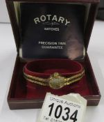 A boxed Rotary ladies wrist watch.