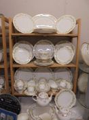 In excess of 50 pieces of Duchess 'Greensleeves' pattern tea and dinnerware, COLLECT ONLY.