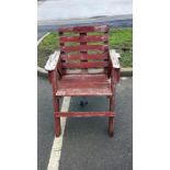 A vintage wooden garden chair, COLLECT ONLY