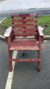 A vintage wooden garden chair, COLLECT ONLY