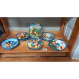 6 Winnie the Pooh Bradez wall plates with inner packing