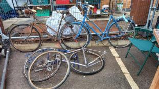 Carlton & Sun bicycle frames & 2 vintage bicycles, COLLECT ONLY