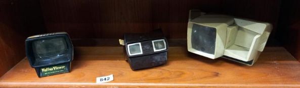 2 vintage slide viewers & a vintage view master