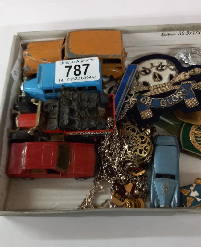 A quantity of military cap badges etc. Including some die cast Dinky - Image 2 of 3
