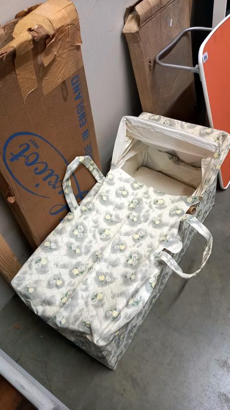 A boxed vintage Luxicot baby carry cot & a bed trat - Image 3 of 3