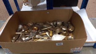 A large box of vintage cutlery, COLLECT ONLY