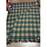 A Scottish tartan woollen blanket by Egar of Edinburgh