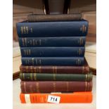 A selection of old books on chemistry & nursing etc.
