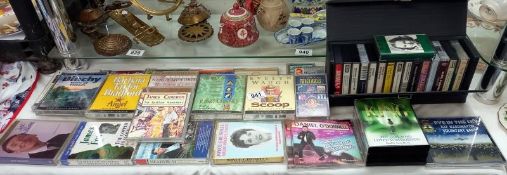 A selection of cassette tapes including audio books & music including Vera Lynn & Shirley Bassey