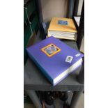 3 albums containing various postcards & pictures