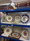 7 boxed Spode military crest collectors plates