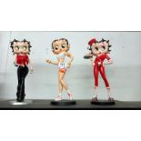 3 Betty Boop figures (2 damaged)