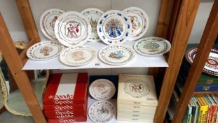 11 Spode collectors plates