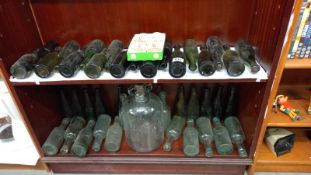 A quantity of vintage bottles, all Gainsborough, most chipped on neck rim.