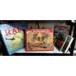 A selection of books on transport including RAF, railways & motorcycles etc.