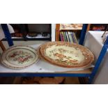 3 Victorian meat plates