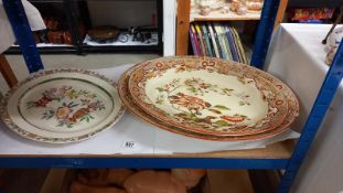 3 Victorian meat plates