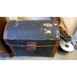 A dome top steamer trunk a/f