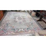 A large beige coloured carpet (needs a clean) A/F 360cm x 261cm COLLECT ONLY