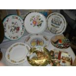 A mixed lot of collector's plates including Royal Doulton.