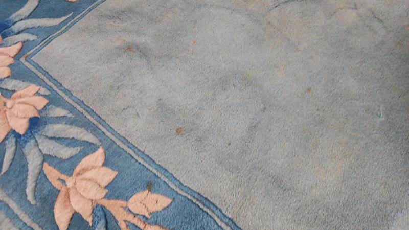 A blue coloured rug (few marks on) - 185cm x 122cm COLLECT ONLY - Image 3 of 4