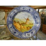 A Copeland Spode 1921 hand painted plate.