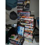 A large quantity of DVD's