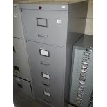 A Howden steel four drawer filing cabinet. COLLECT ONLY