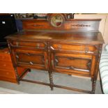 A 1930's oak sideboard, COLLECT ONLY.