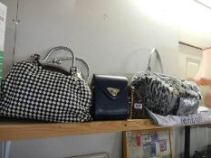 A quantity of ladies bags including Sone Smith London.