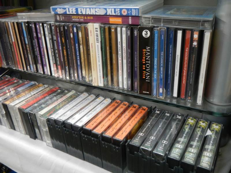 A quantity of DVD's, CD's and cassette tapes. - Image 2 of 2