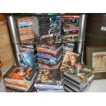 A large quantity of DVD's.