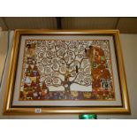 A modern framed and glazed 'Tree of Life' print, COLLECT ONLY.