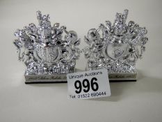 2 Silver Jubilee paperweights