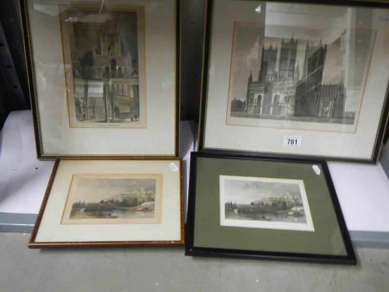 A shelf of early 20th century engravings, COLLECT ONLY - Image 2 of 6