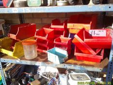 A shelf of stack bins. COLLECT ONLY.