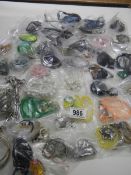 A large quantity of bagged jewellery approximately 46 items.