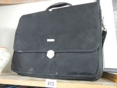 A Toshiba lap top case.