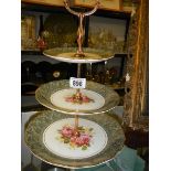 A Clarice Cliff 3 tier cake stand