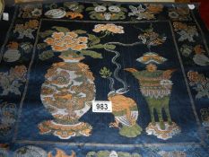 A Chinese embroidery.