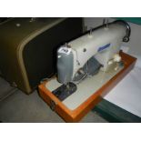 A cased Sapphire sewing machine, COLLECT ONLY.
