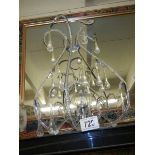 A chandelier style hall light with droppers, COLLECT ONLY.