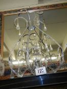 A chandelier style hall light with droppers, COLLECT ONLY.