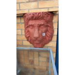 A plastic Lion wall planter, COLLECT ONLY.