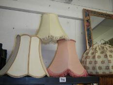 A quantity of lamp shades, COLLECT ONLY.