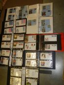 Nine albums of first day covers etc.,