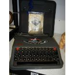 An Empire Aristocrat portable typewriter, COLLECT ONLY.
