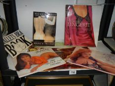 Two Frederick's calendars 1996 & 1997 and lingerie related books.