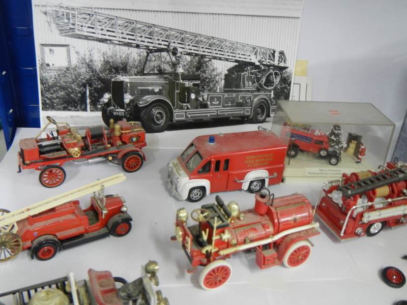 A quantity of die cast fire engines. - Image 2 of 3