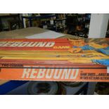 A vintage boxed 'Two Cushion Rebound' game.